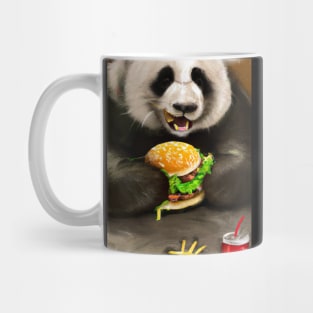 Panda eating Fast Food Mug